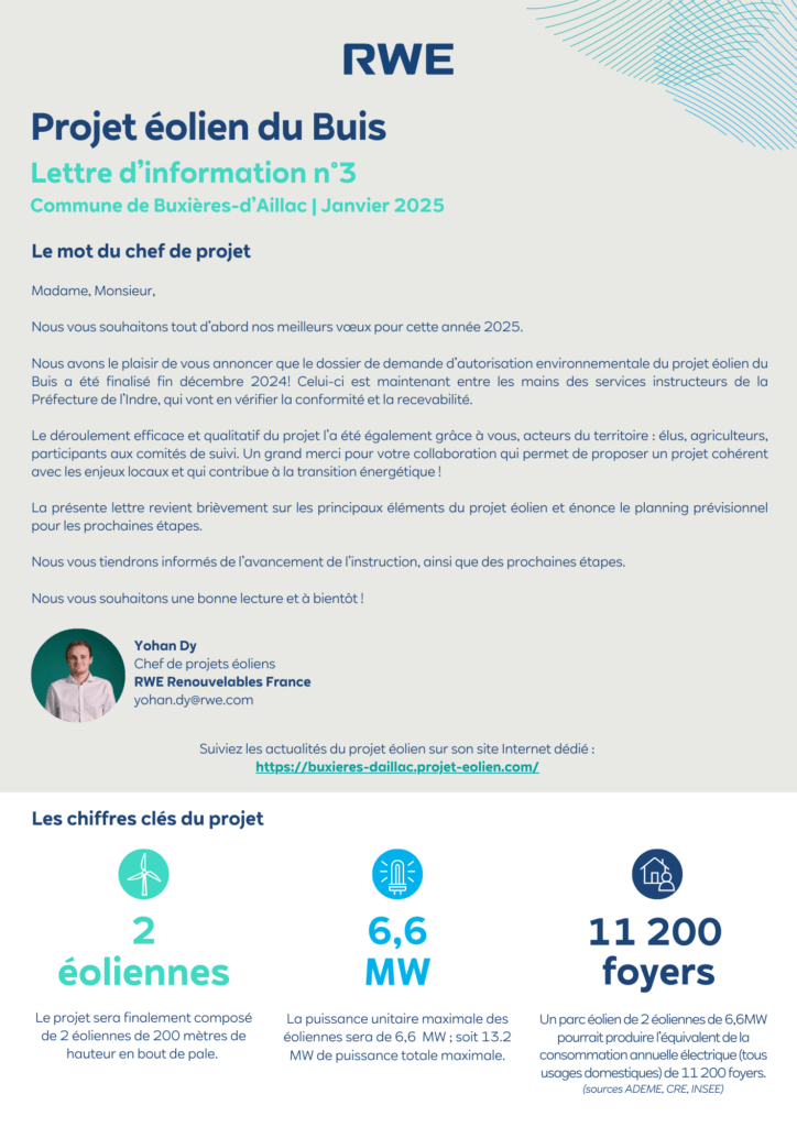 Lettre d'information n°3